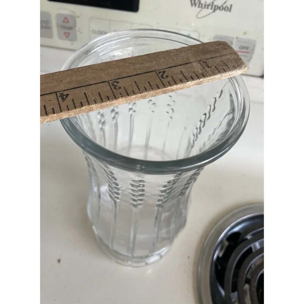 Vintage Brody Co Clear Glass Vase 9